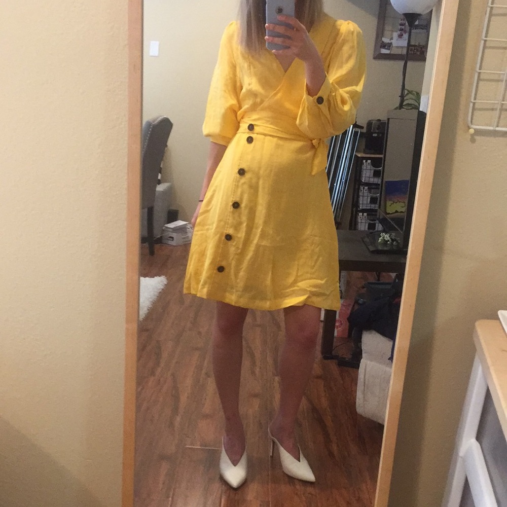 NWT! Lulus Linen Summer Dress